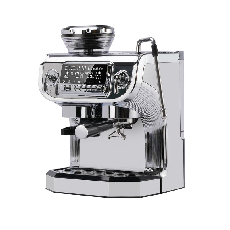 Cappuccino Express Espresso Coffee Machine with Steam Wand for Lattes & Frothing