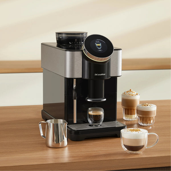 Dr Coffee H1 Automatic Espresso Machine – Household Bean-to-Cup Coffee Maker With Steam Rod
