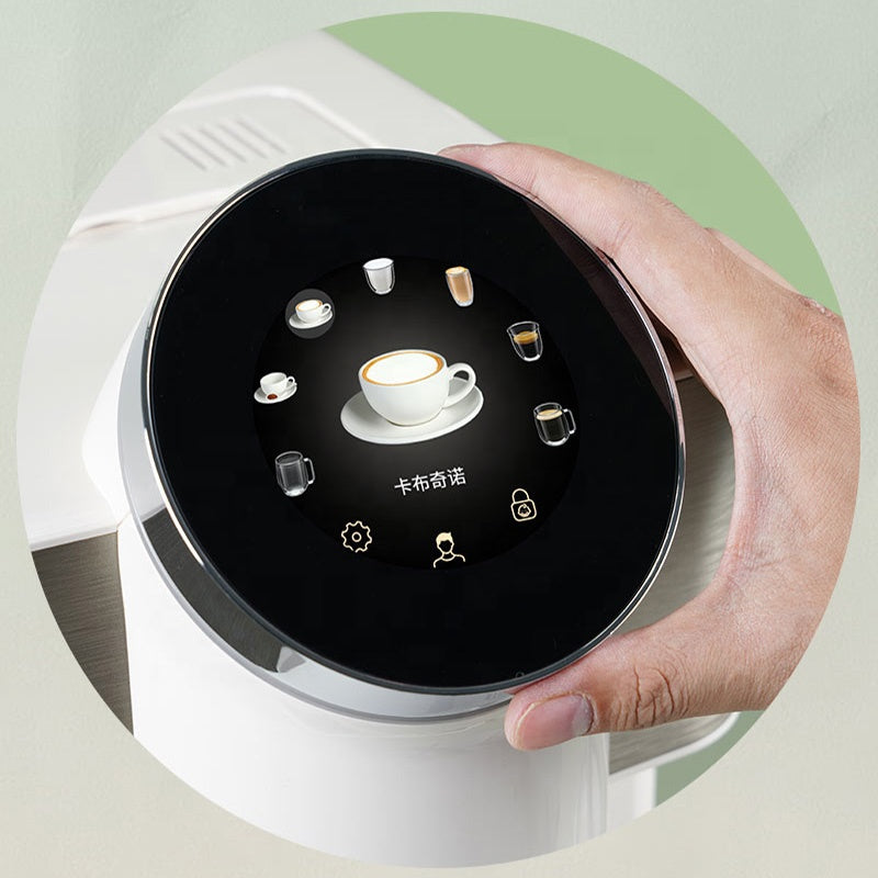 Dr.Coffee H2 Fully Automatic Coffee Machine – White Home Espresso Maker