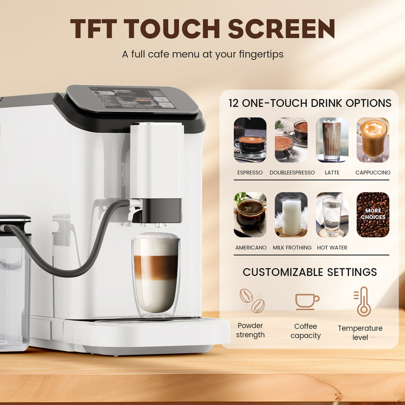 D5 Tuya Smart Espresso Machine | Fully Automatic Coffee Maker with Grinder