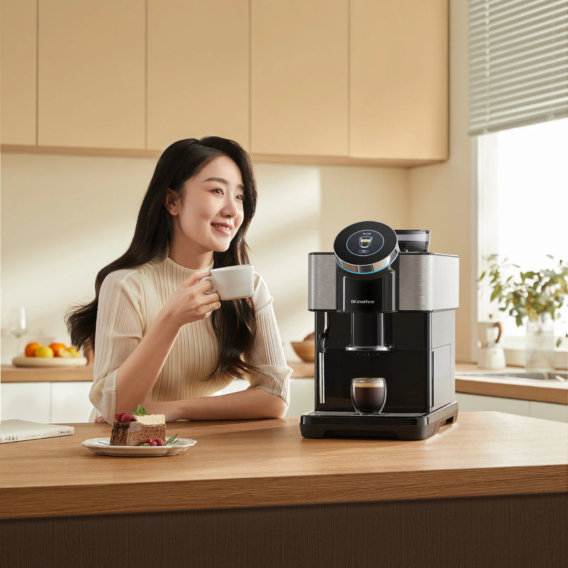 Dr Coffee H1 Automatic Espresso Machine – Household Bean-to-Cup Coffee Maker With Steam Rod