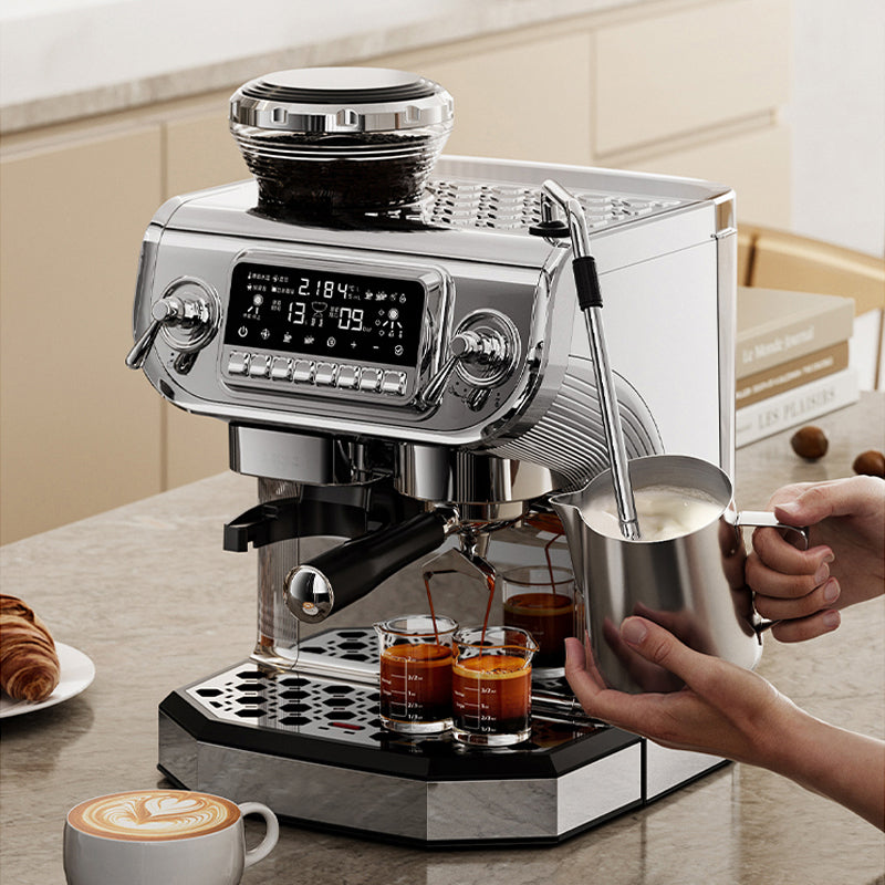 Cappuccino Express Espresso Coffee Machine with Steam Wand for Lattes & Frothing