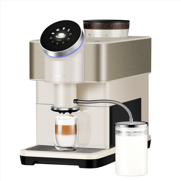 Dr.Coffee H2 Fully Automatic Coffee Machine – White Home Espresso Maker