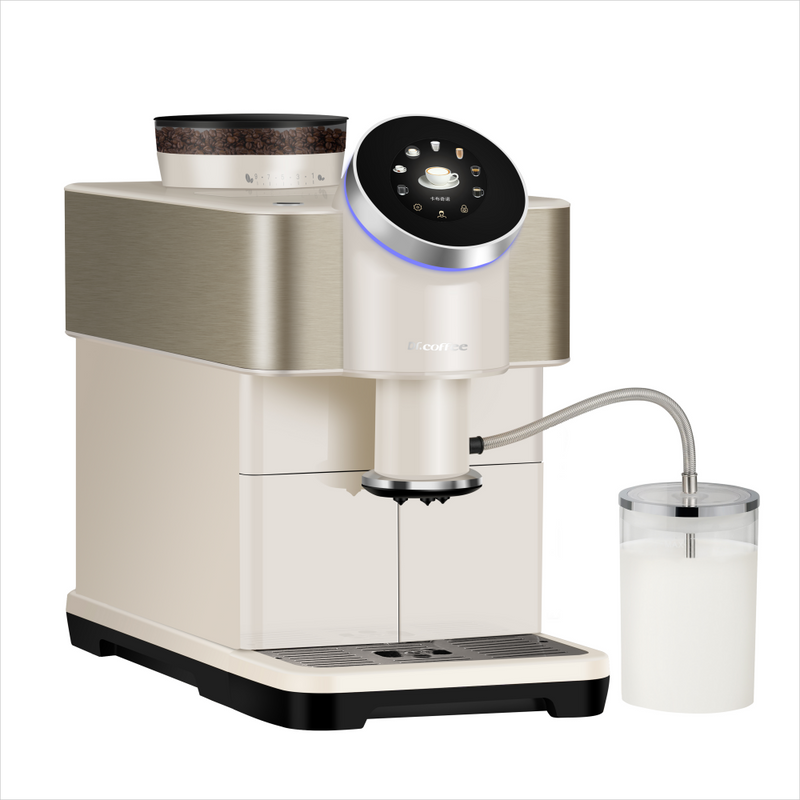 Dr.Coffee H2 Fully Automatic Coffee Machine – White Home Espresso Maker
